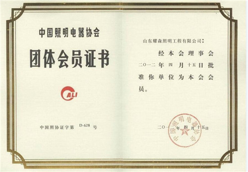 團體會員證書副本